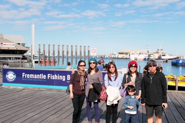 at the Fremantle Fishing Boat Harbour