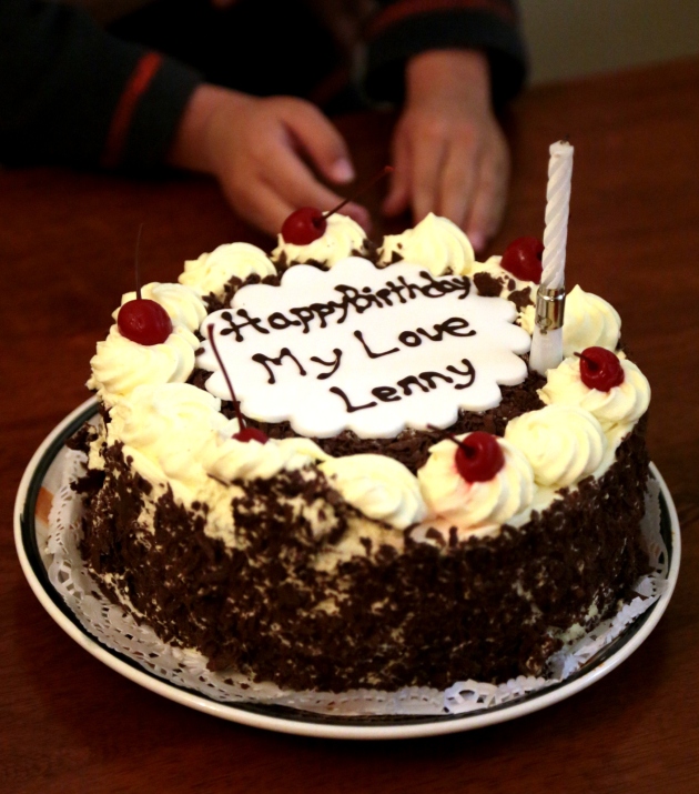 Ci Lenny's birthday cake