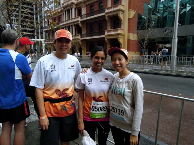 with Puneeta at the start of the run