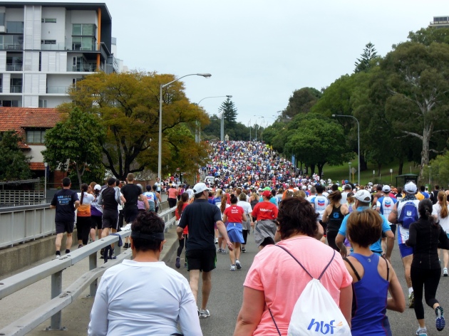 sea of 12 km runners