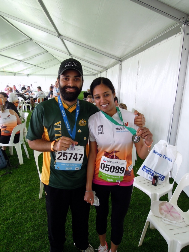 Puneeta, Deep, and their medals