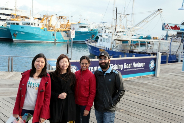 at the Fremantle Fishing Boat Harbour
